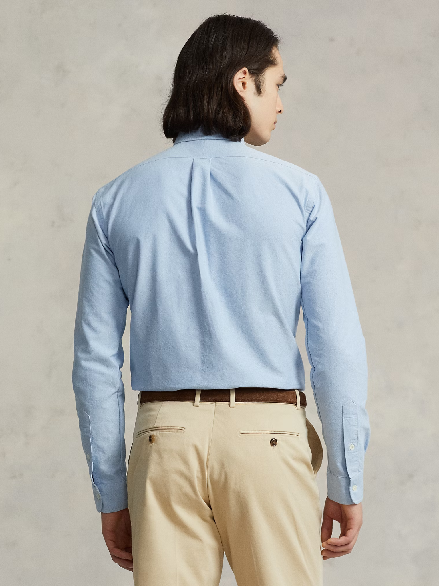 RALPH LAUREN Custom Fit Oxford Shirt Blue