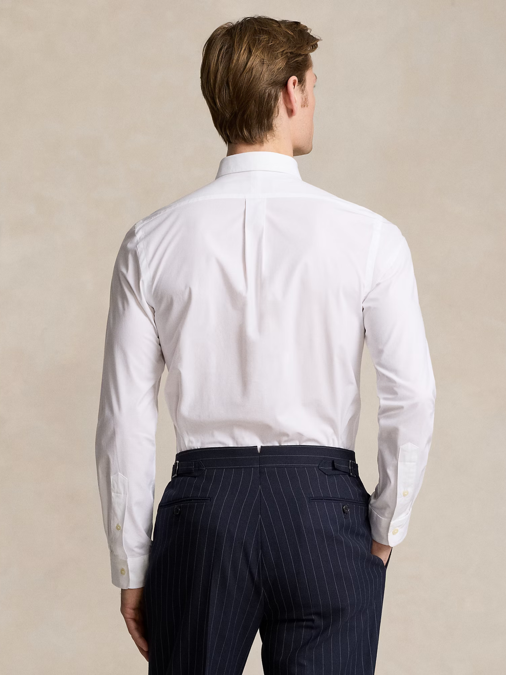 RALPH LAUREN Slim Fit Stretch Poplin Shirt White