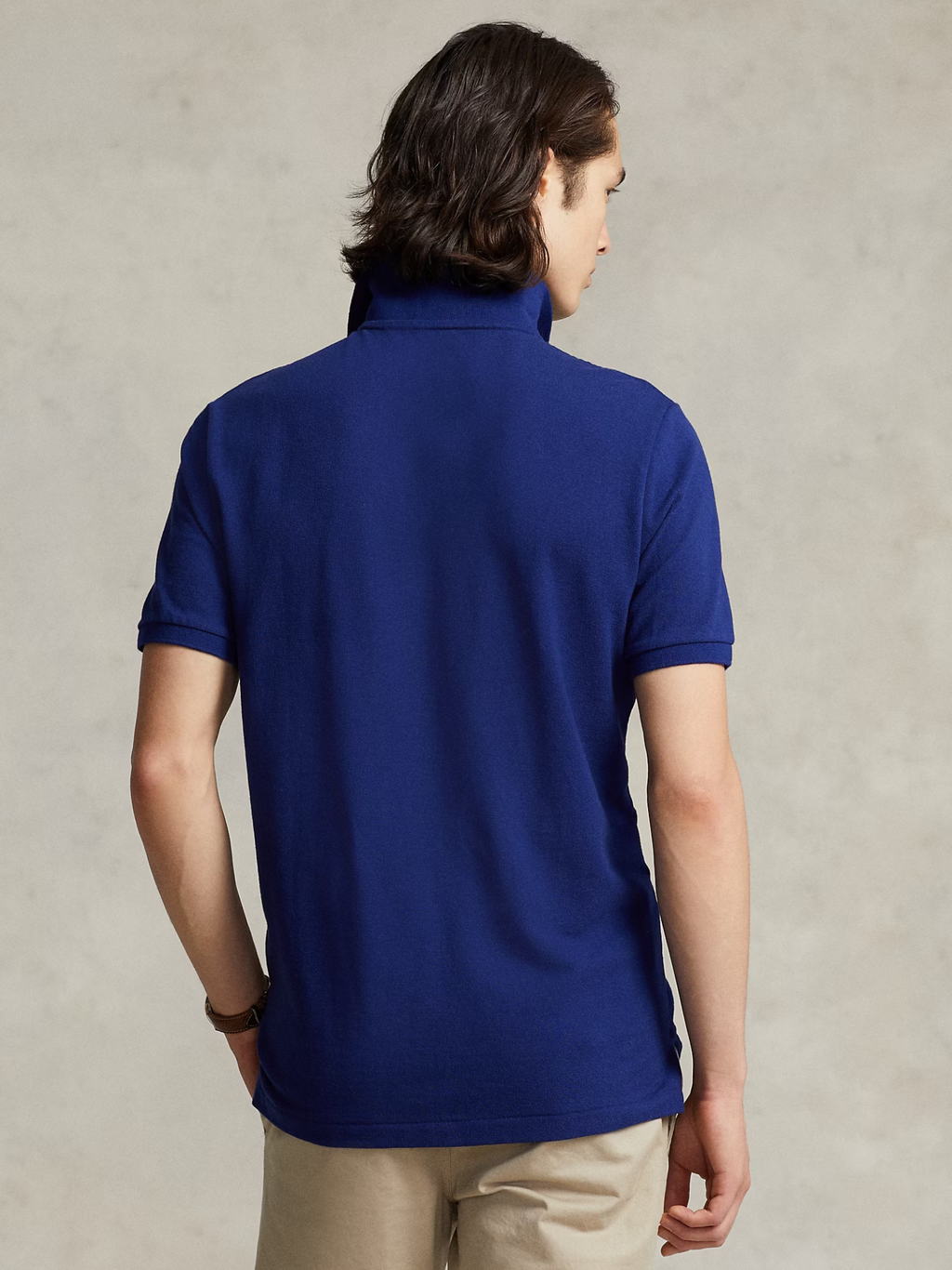 RALPH LAUREN The Iconic Mesh Polo Shirt Autumn Royal/Yellow