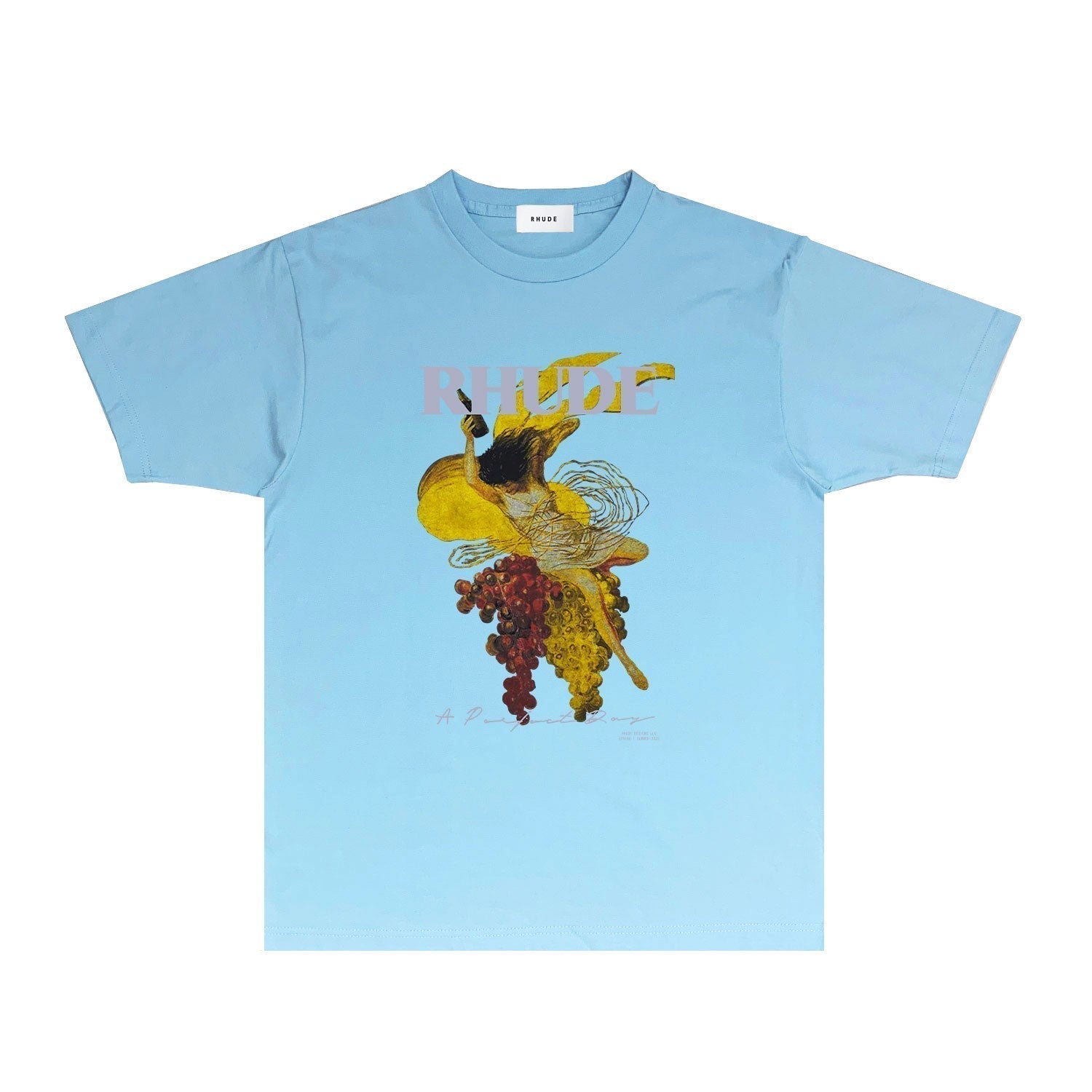 Rhude T-shirts Printed Trendy Pure Cotton