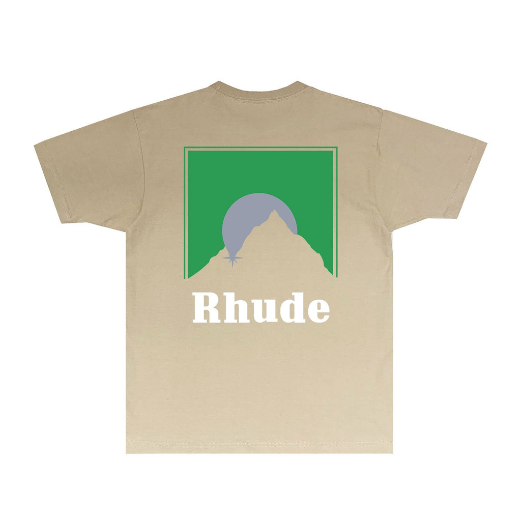 Rhude T-shirts Printed Trendy Pure Cotton
