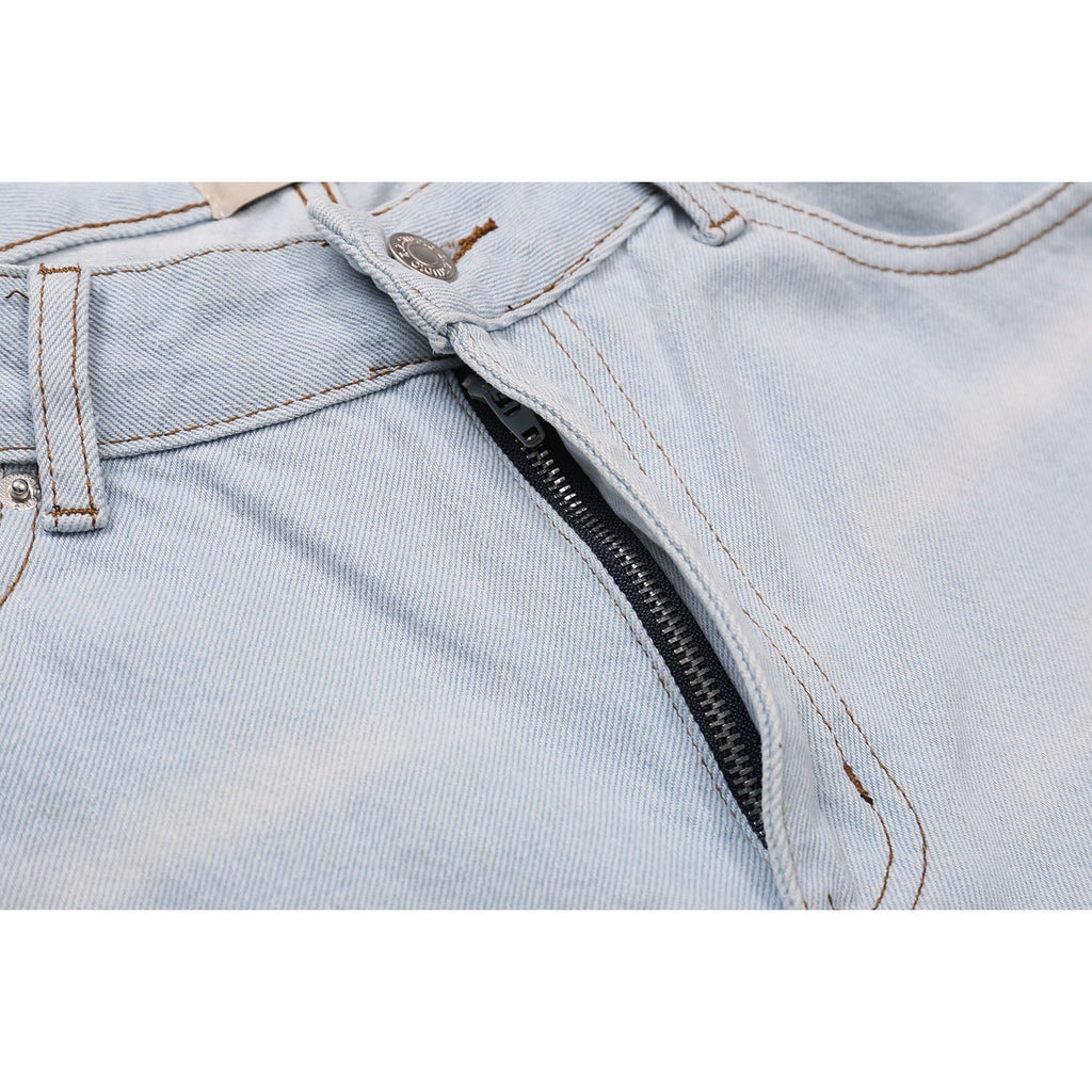 Gallery Dept Jeans Splicing Contrast Color Casual Denim Trousers