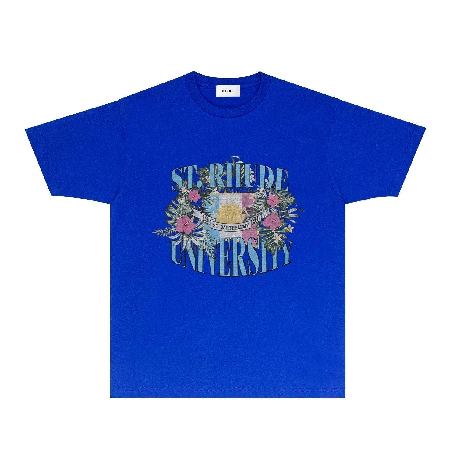 Rhude T-shirts Printed Trendy Pure Cotton