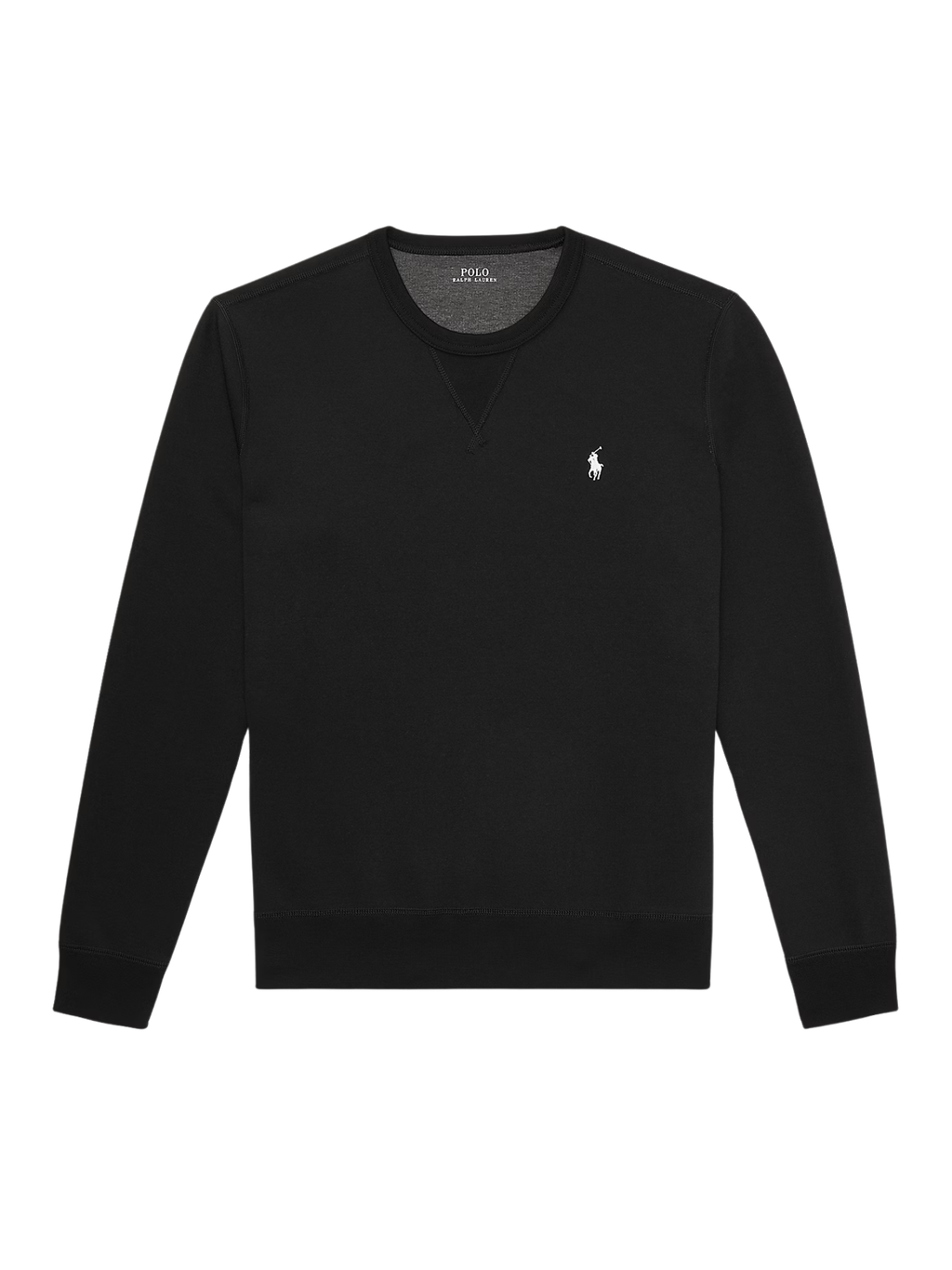 RALPH LAUREN Double-Knit Sweatshirt Black/Cream