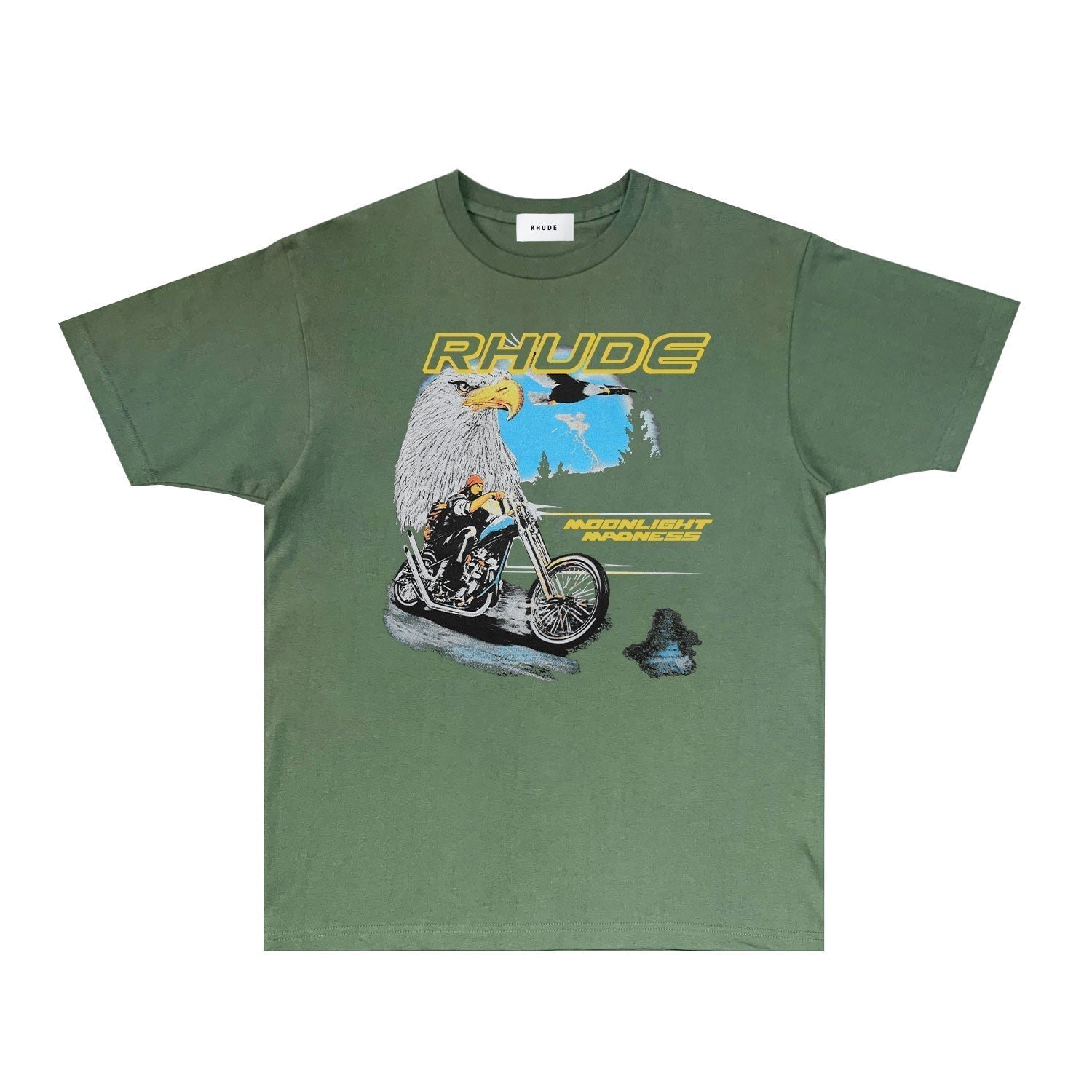 Rhude T-shirts Printed Trendy Pure Cotton