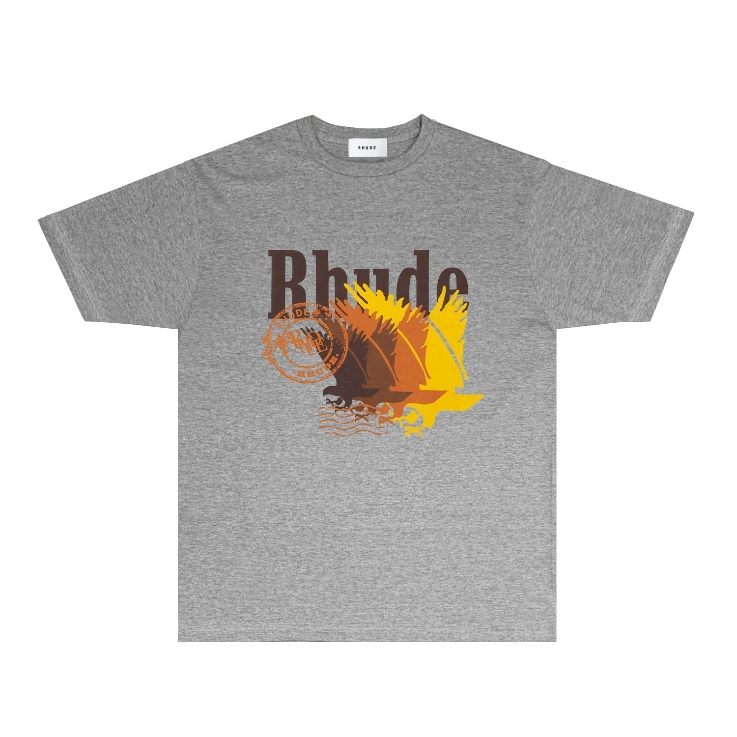 Rhude T-shirts Printed Trendy Pure Cotton