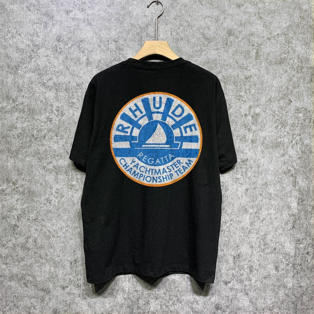 Rhude T-shirts Printed Trendy Pure Cotton