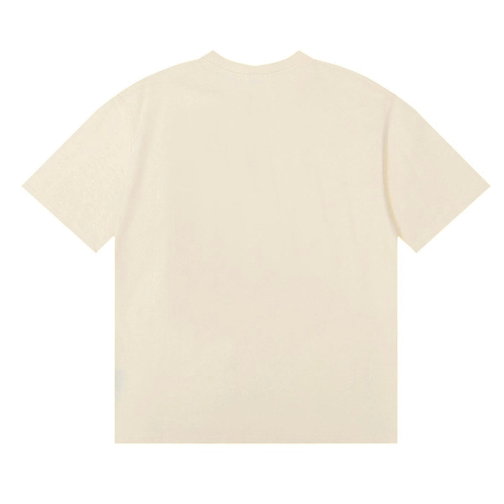 Rhude T-shirts Fox Hound Cotton Casual Short Sleeve Men and Women