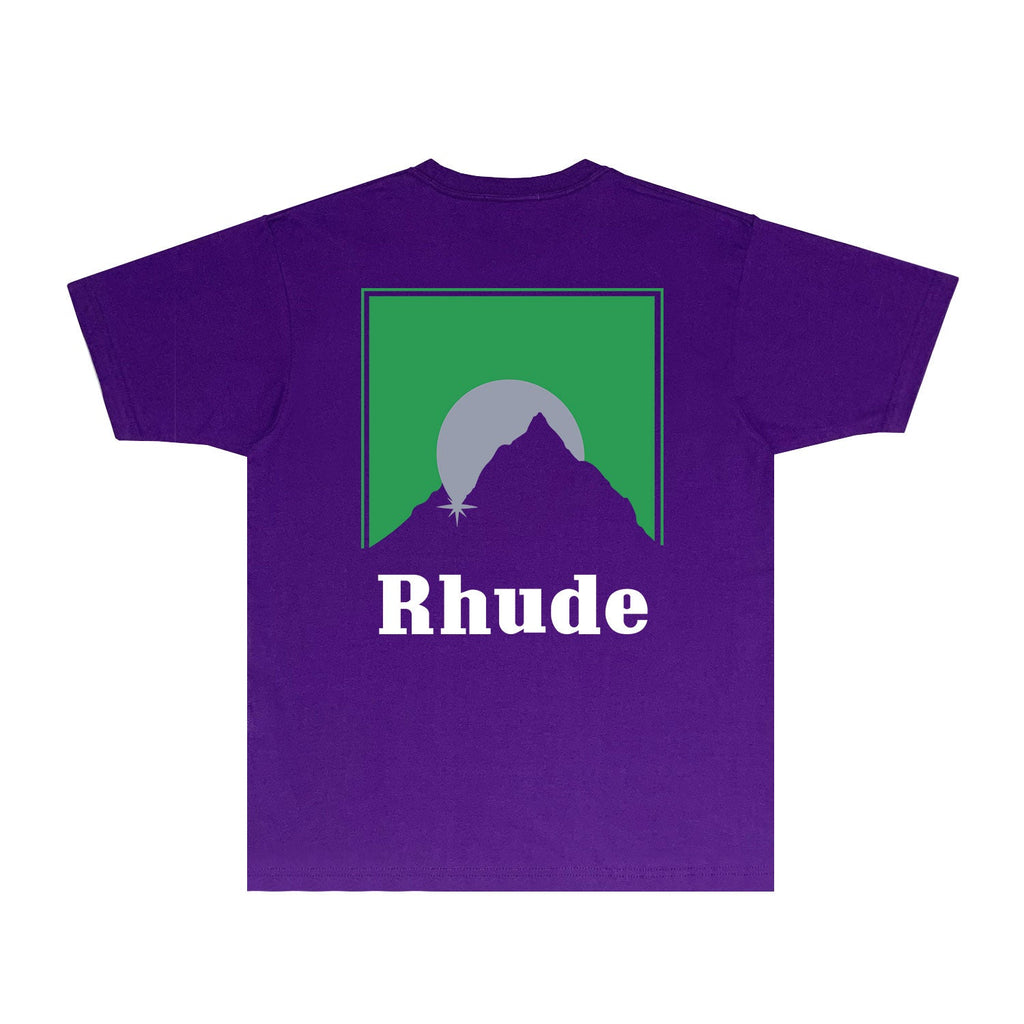 Rhude T-shirts Printed Trendy Pure Cotton