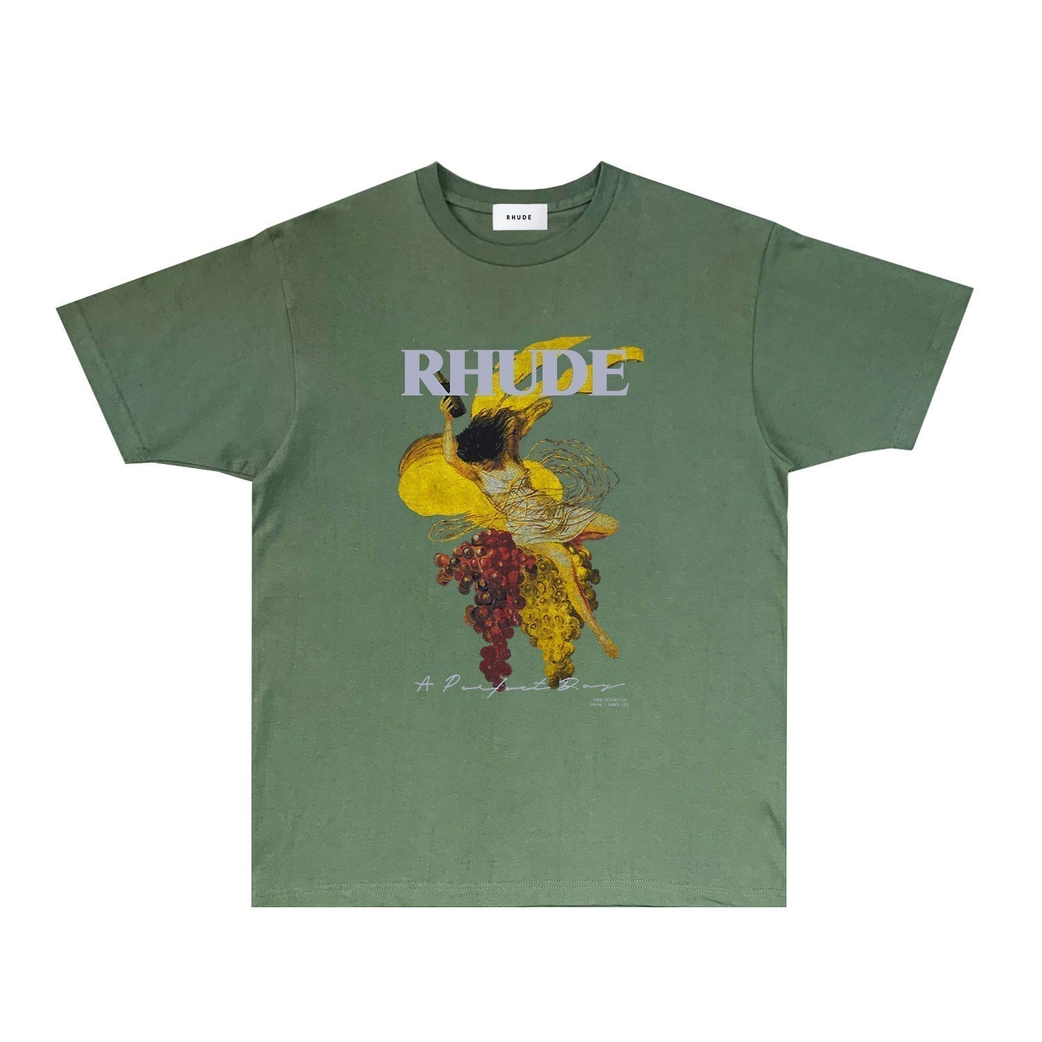 Rhude T-shirts Printed Trendy Pure Cotton