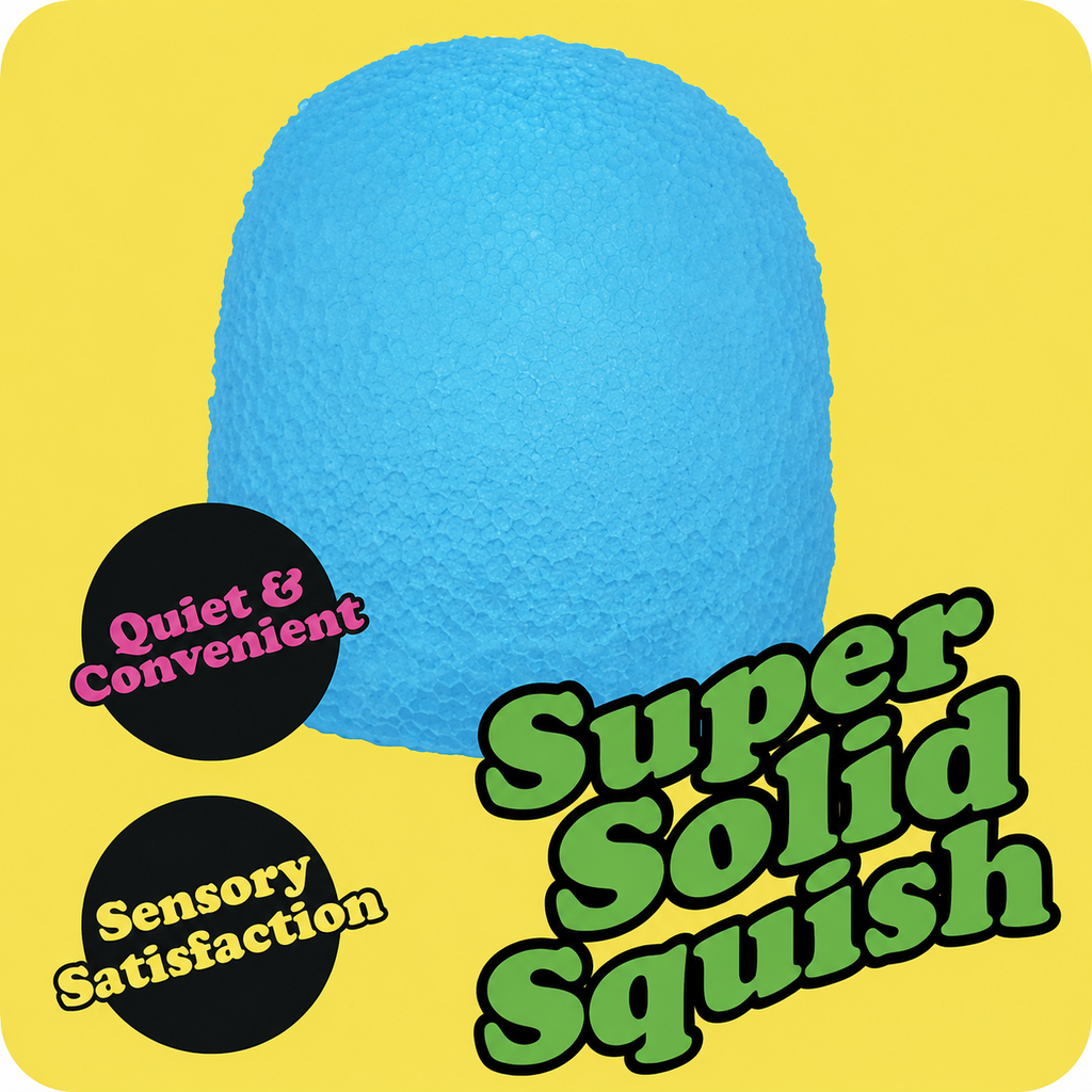 Schylling Nice Cube - Sensory Squeeze Toy with Super Solid Squish - 2.25" Cube