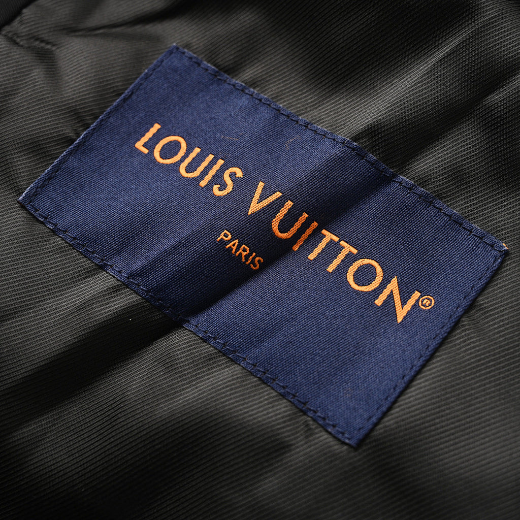 Louis Vuitton Cable-Knit Collar Belted Jacket