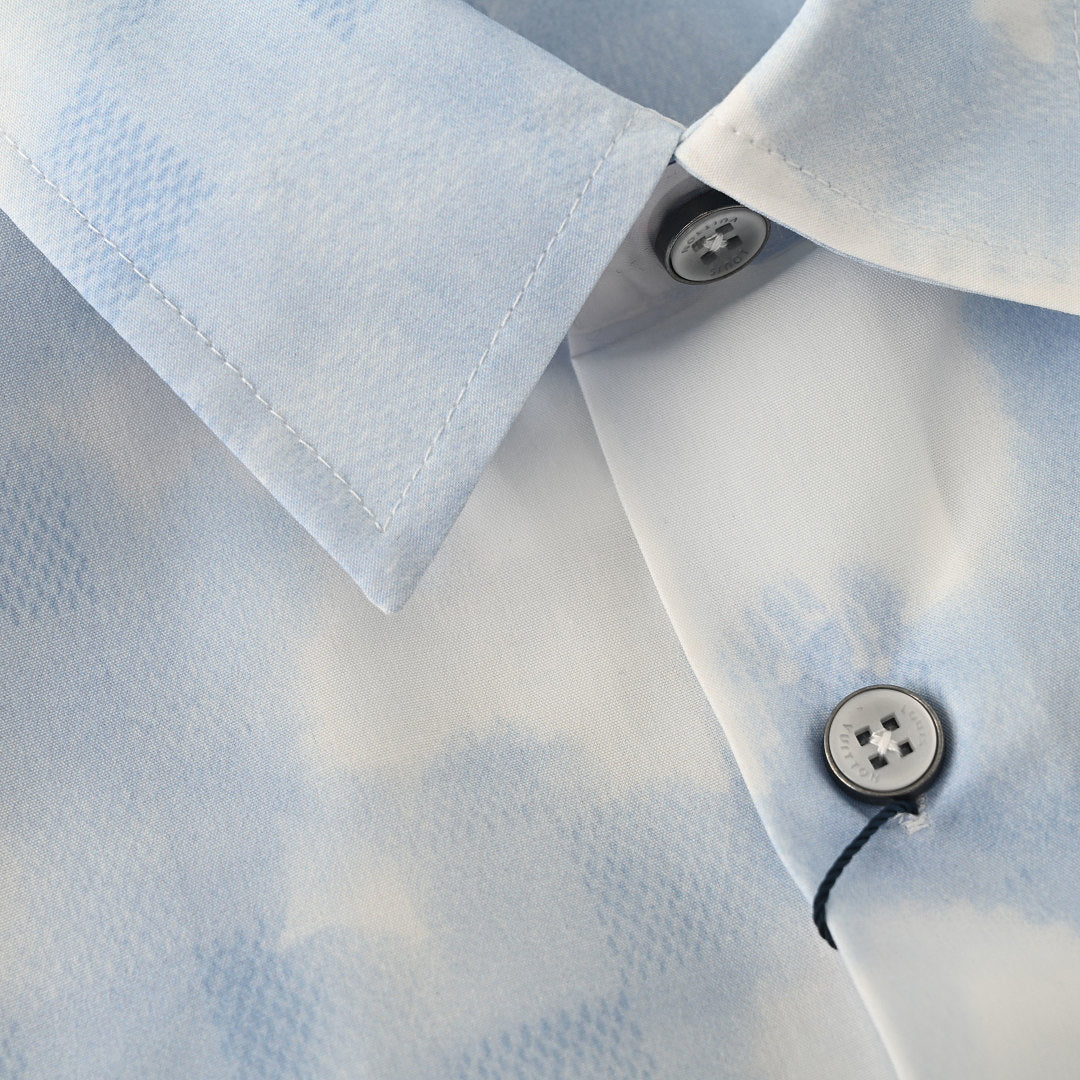 Louis Vuitton Overprinted Logo Short-Sleeve Shirt