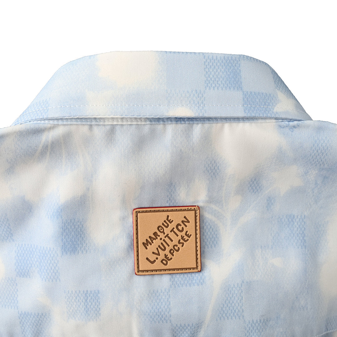 Louis Vuitton Overprinted Logo Short-Sleeve Shirt
