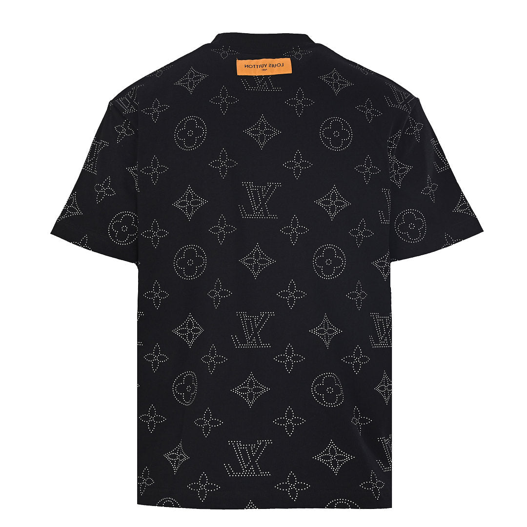 Louis Vuitton All-Over Chain Print Short-Sleeve T-Shirt
