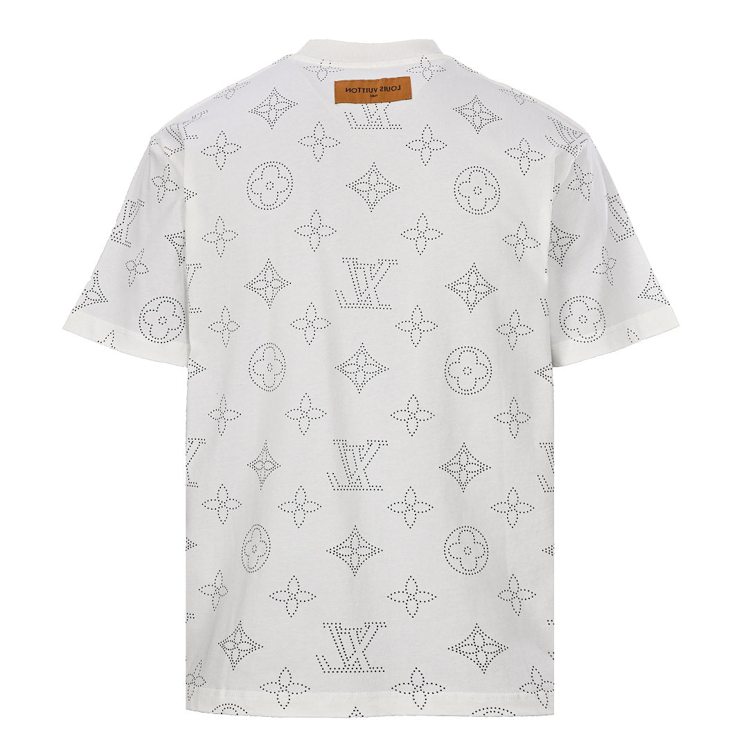 Louis Vuitton All-Over Chain Print Short-Sleeve T-Shirt