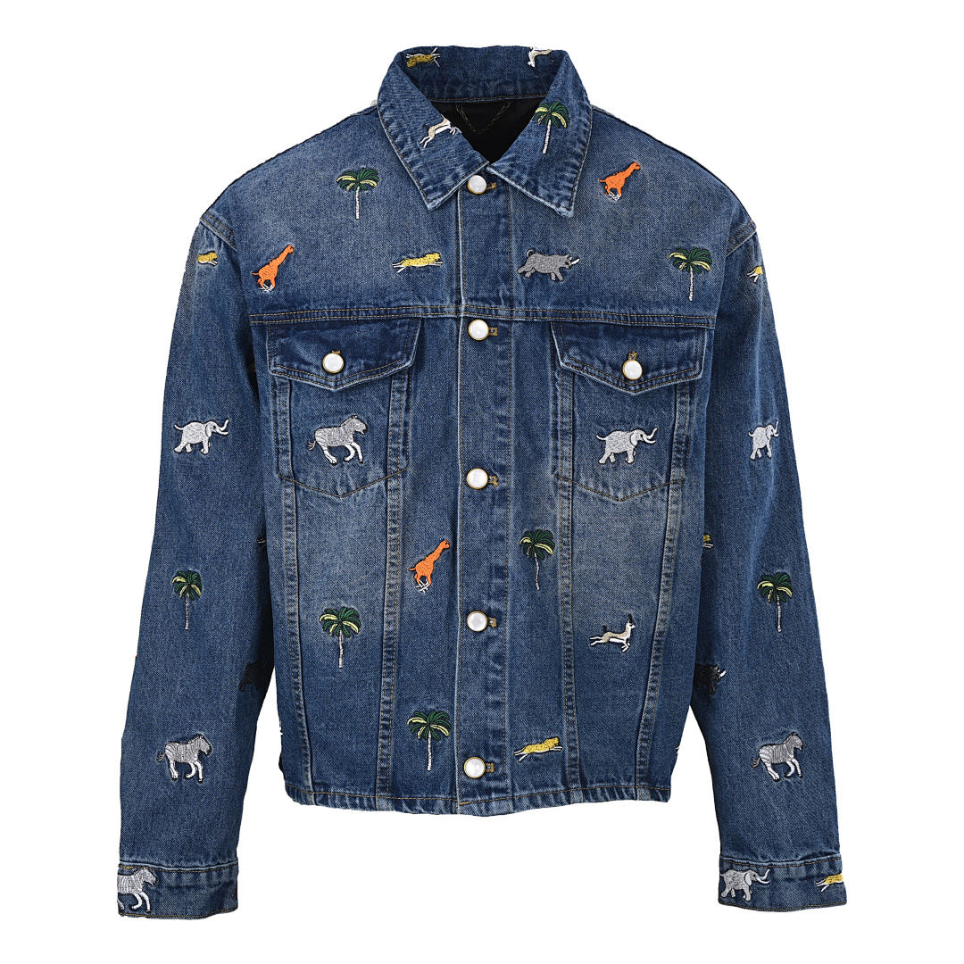 Louis Vuitton Spring/Summer '26 Denim Jacket & Set with Animal Embroidery