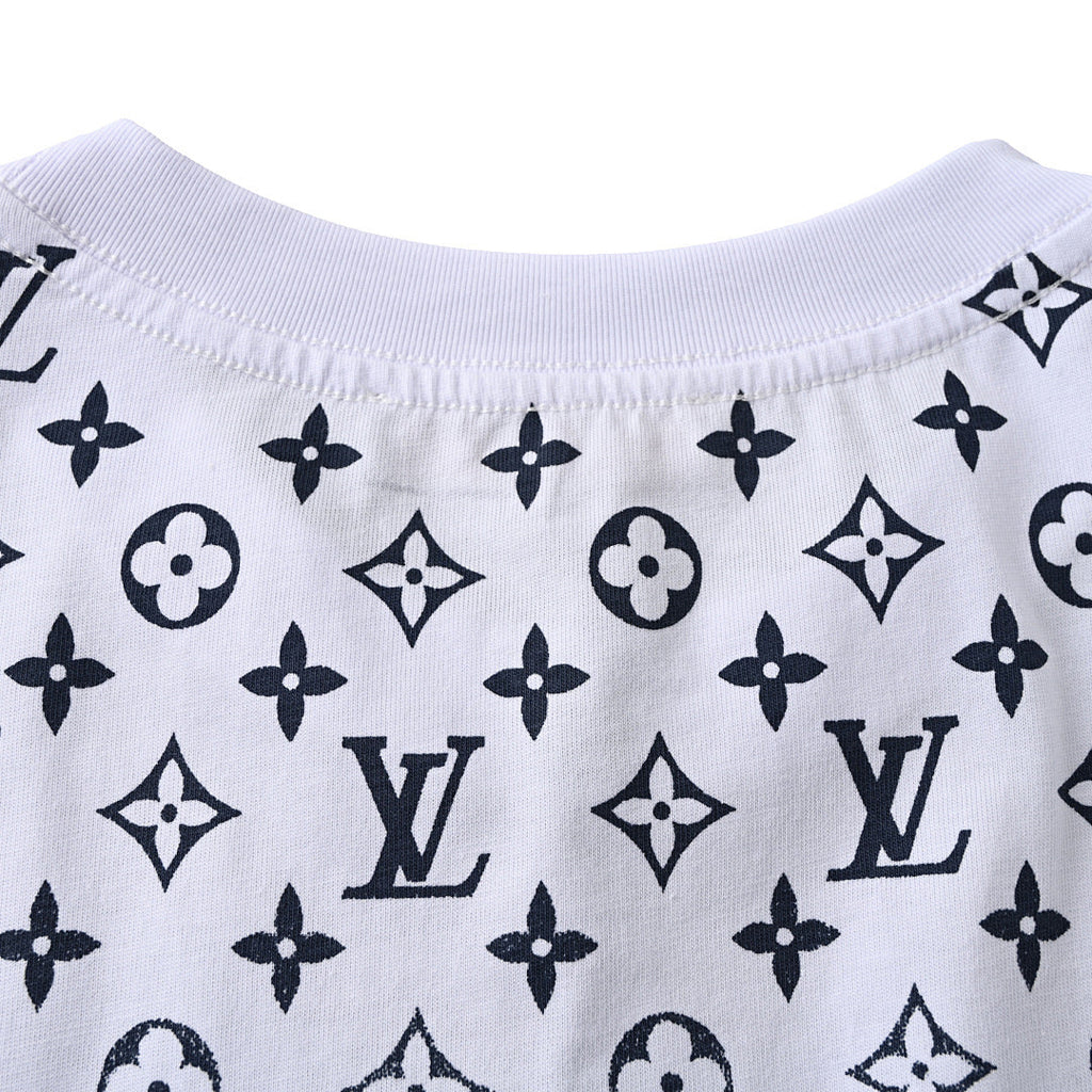 Louis Vuitton Gradient Shoulder-Letter Short-Sleeve T-Shirt