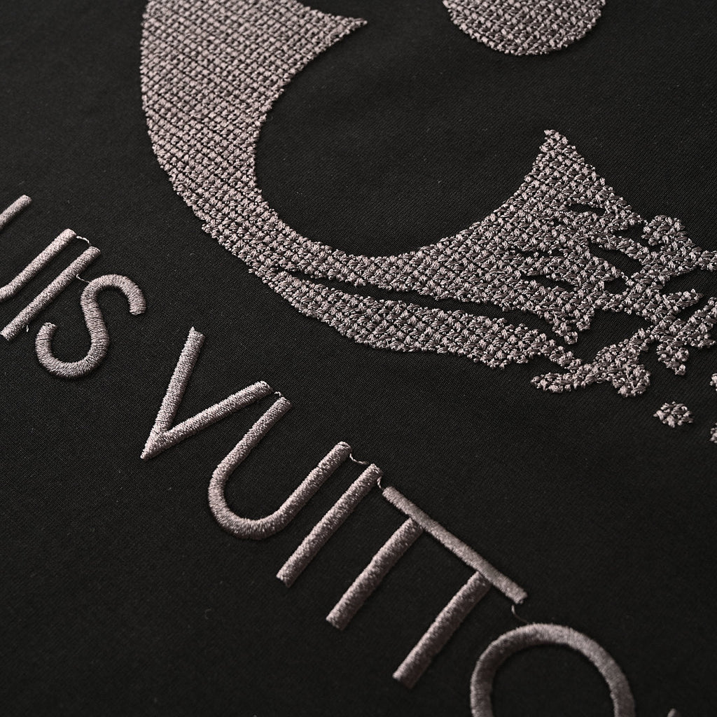 Louis Vuitton "Afterimage" Clover Embroidery Crewneck T-Shirt