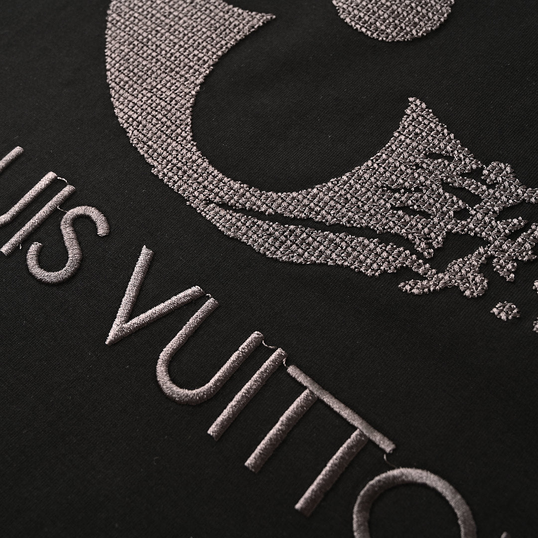Louis Vuitton "Afterimage" Clover Embroidery Crewneck T-Shirt