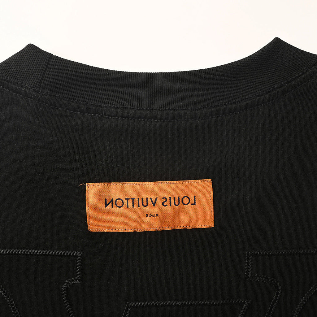 Louis Vuitton Gradient Shoulder-Letter Short-Sleeve T-Shirt