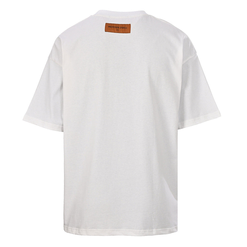 Louis Vuitton Carriage Slogan Print Short-Sleeve T-Shirt