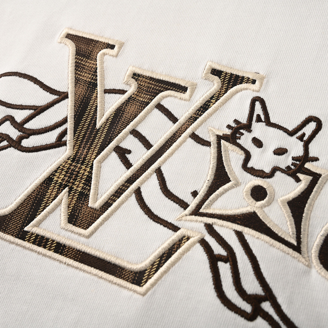 Louis Vuitton Embroidered Sailboat Short-Sleeve T-Shirt