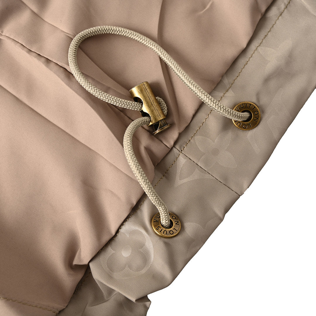 Louis Vuitton Monogram-Print Trench Coat-Style Zip Jacket with Cargo Pockets