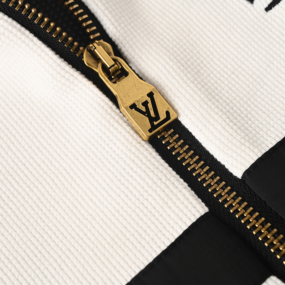 Louis Vuitton Letter-Embroidered Contrast Jacket
