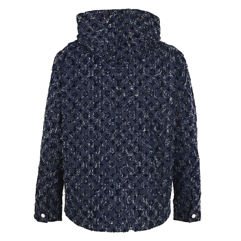 Louis Vuitton 25FW All-Over Flocked Jacquard Denim Jacket