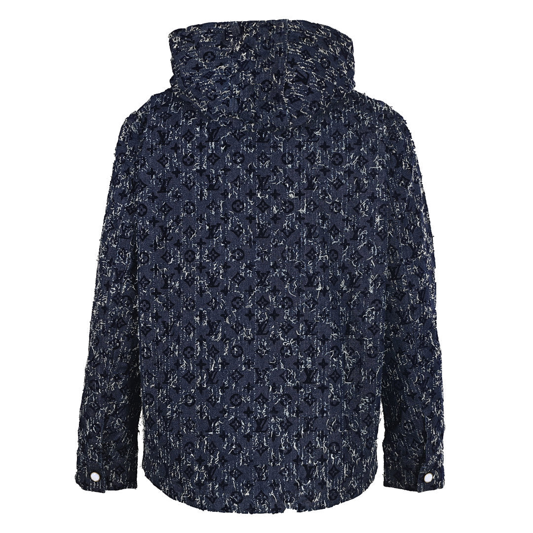 Louis Vuitton 25FW All-Over Flocked Jacquard Denim Jacket