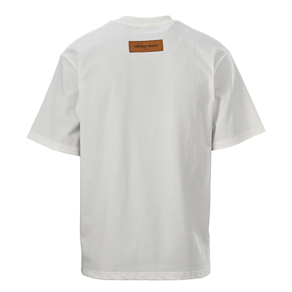 Louis Vuitton Gradient Shoulder-Letter Short-Sleeve T-Shirt