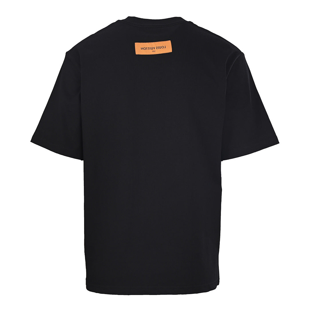 Louis Vuitton Gradient Shoulder-Letter Short-Sleeve T-Shirt