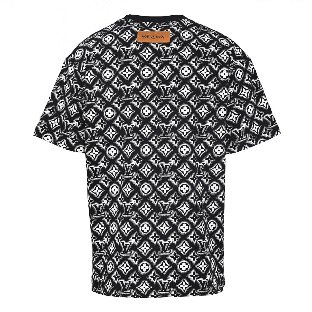 Louis Vuitton All-Over Logo Short-Sleeve T-Shirt