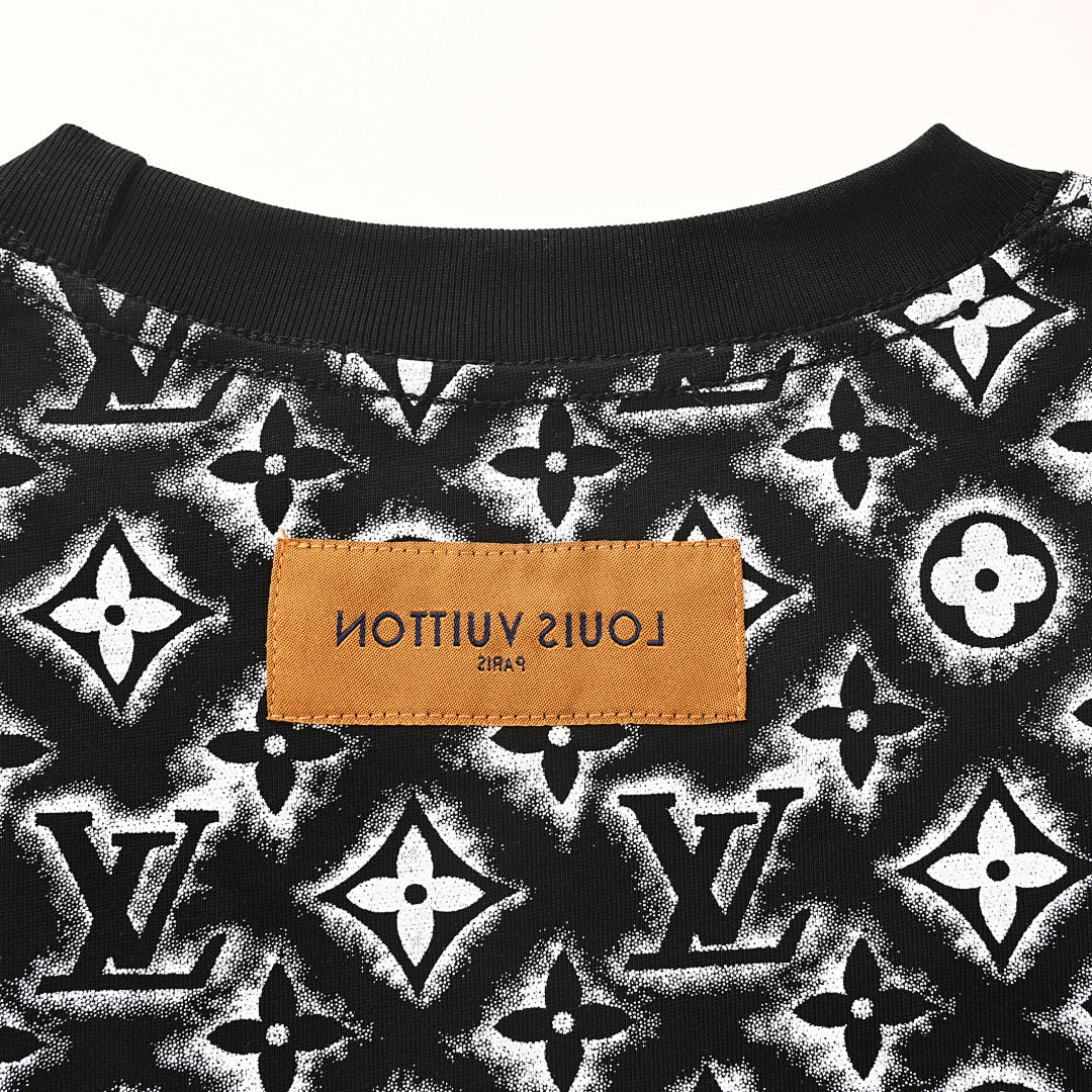 Louis Vuitton All-Over Logo Short-Sleeve T-Shirt