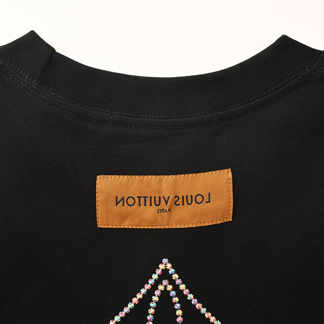 Louis Vuitton Flocked Logo Short-Sleeve T-Shirt