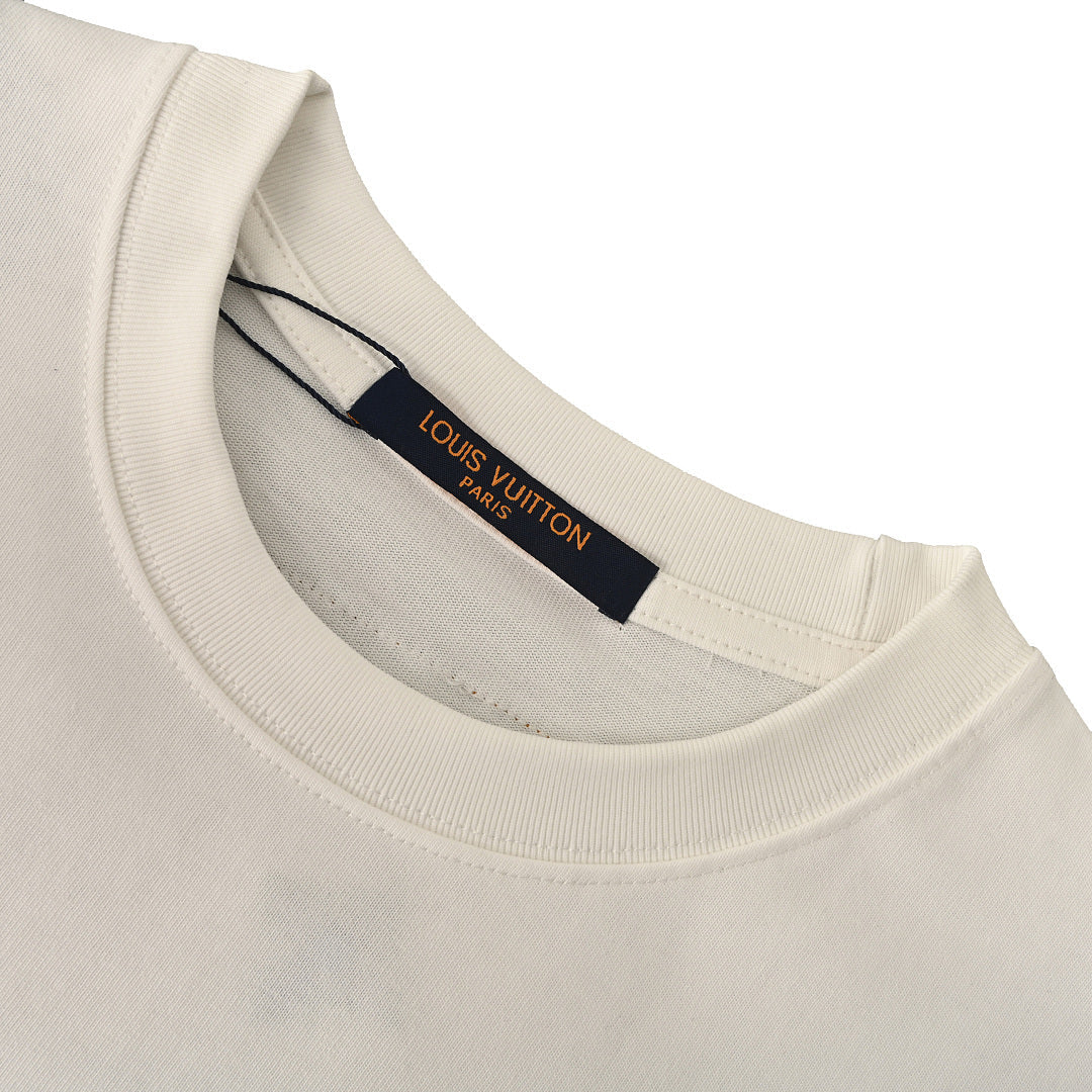 Louis Vuitton Beaded Crew-Neck Short-Sleeve T-Shirt
