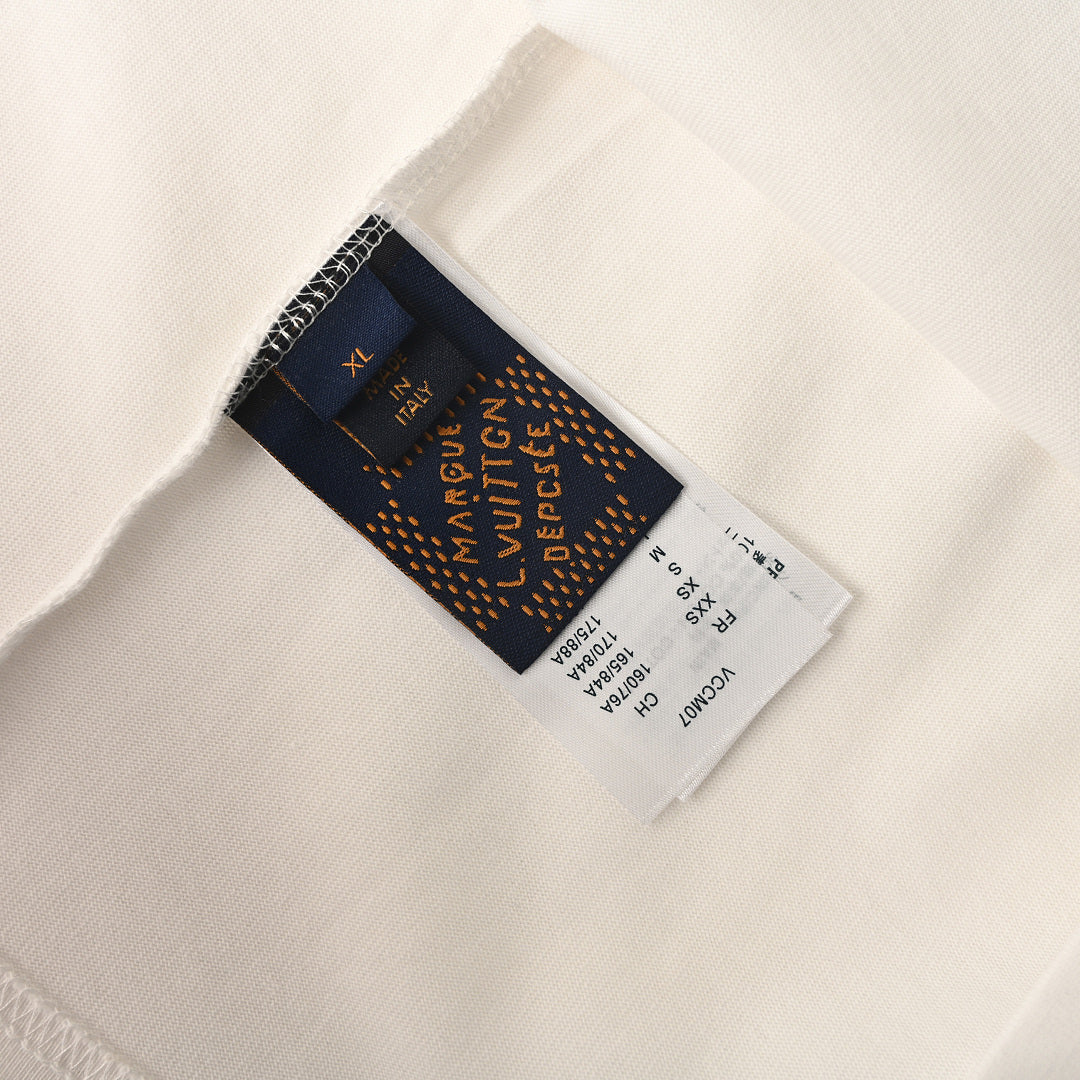 Louis Vuitton Beaded Crew-Neck Short-Sleeve T-Shirt