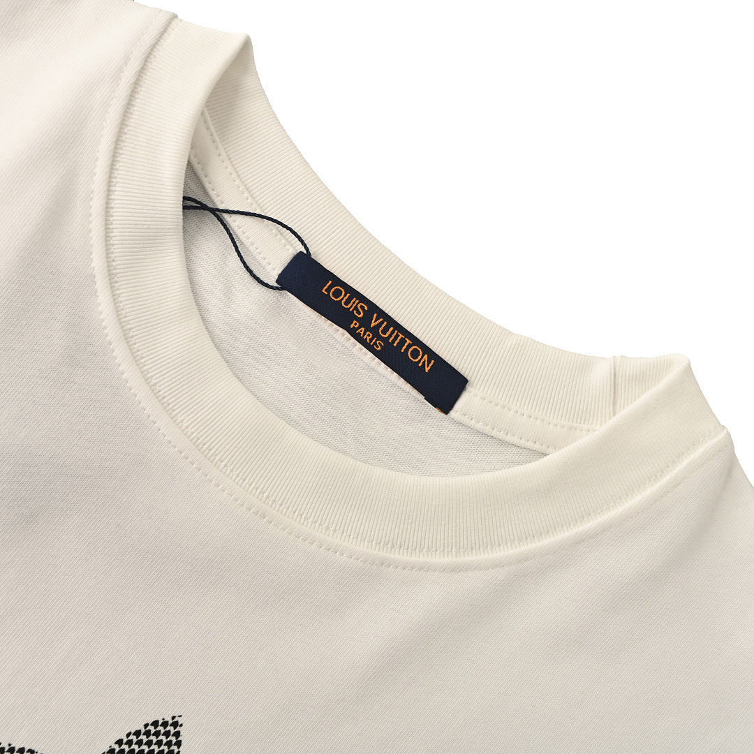 Louis Vuitton Flocked Logo Short-Sleeve T-Shirt