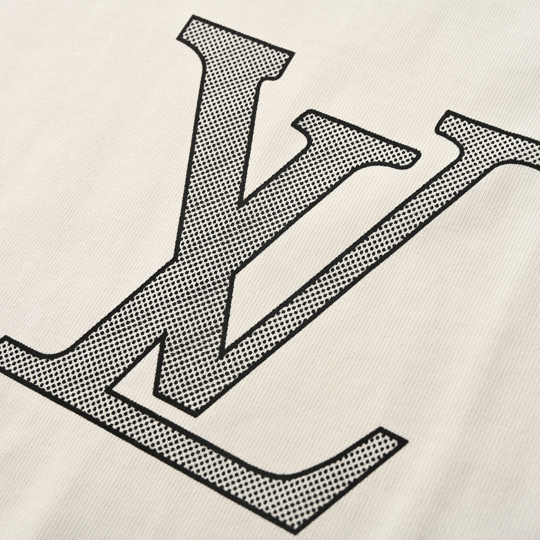 Louis Vuitton Flocked Logo Short-Sleeve T-Shirt