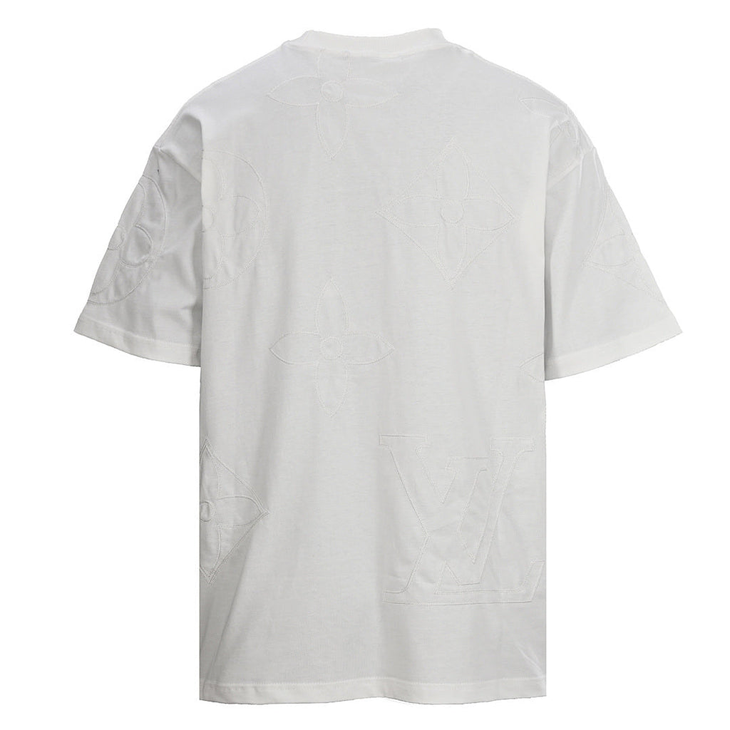 Louis Vuitton Beaded Crew-Neck Short-Sleeve T-Shirt