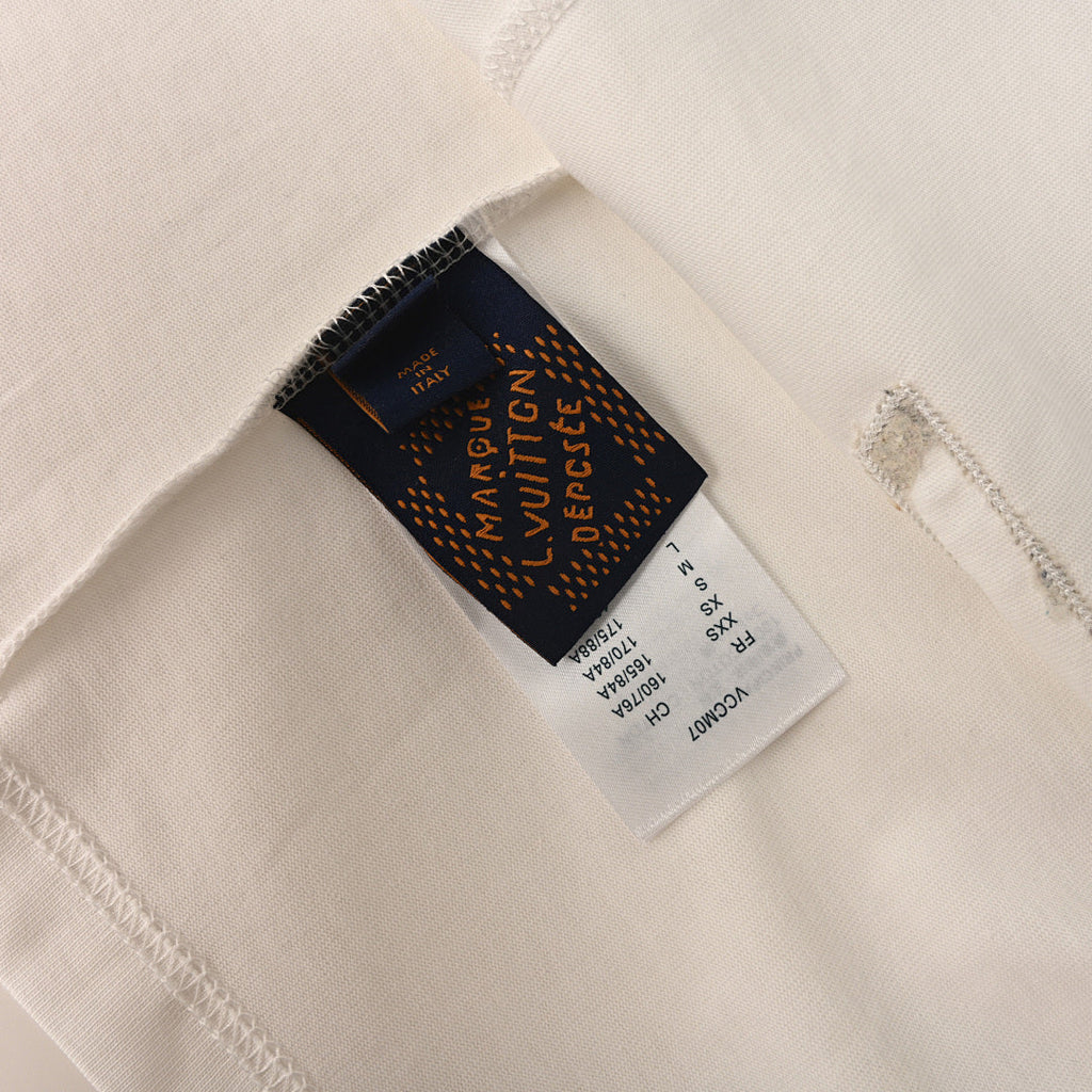 Louis Vuitton Beaded Crew-Neck Short-Sleeve T-Shirt