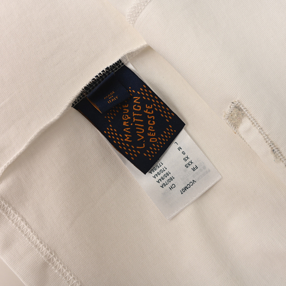 Louis Vuitton Beaded Crew-Neck Short-Sleeve T-Shirt