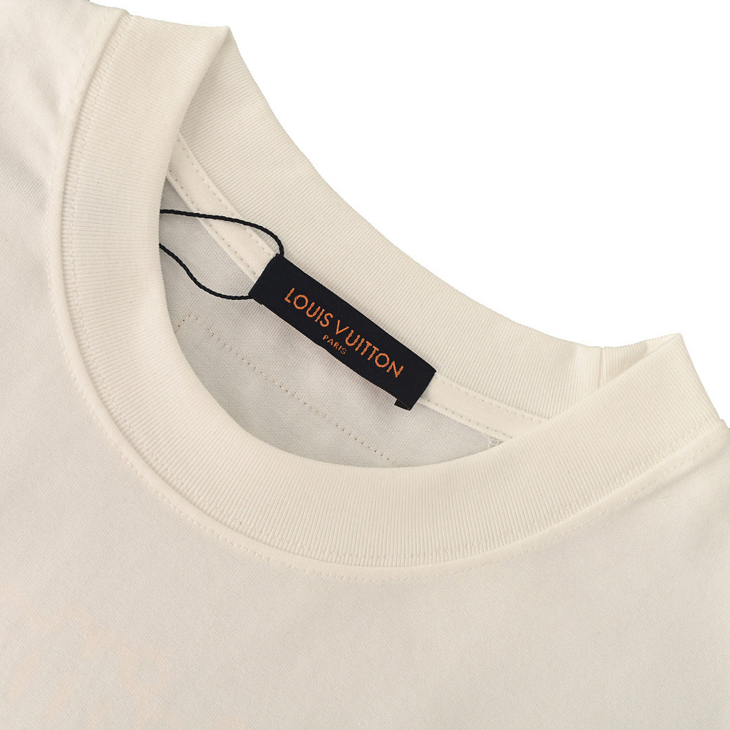 Louis Vuitton Crewneck Short-Sleeve T-Shirt with Front and Back Logo Print