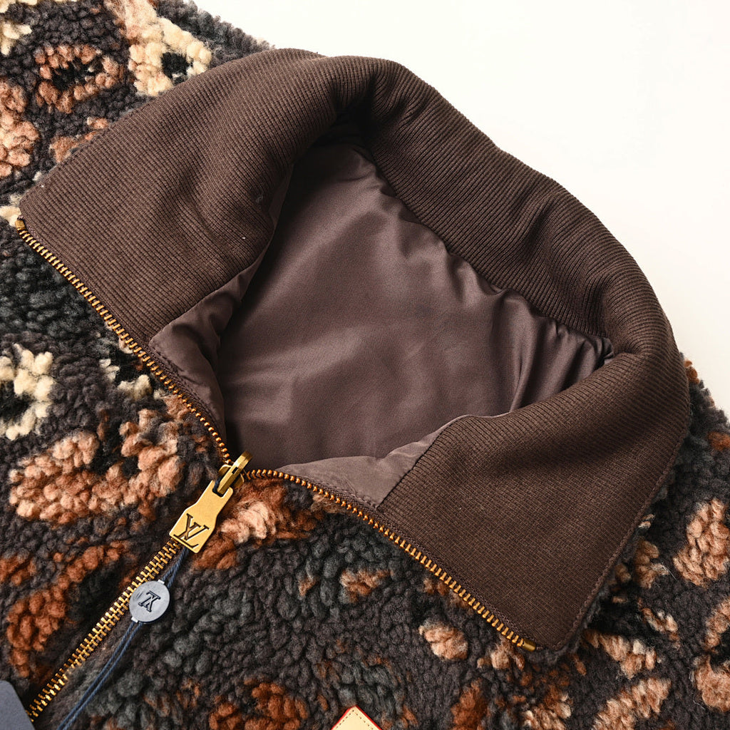 Louis Vuitton LV x NIGO Floral Reversible Fleece and Lambswool Jacket