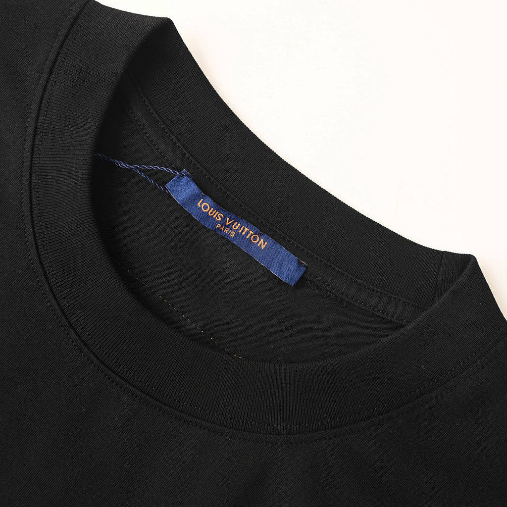 Louis Vuitton "Cloud" Monogram Short-Sleeve T-Shirt with Large Foam-Print Lettering