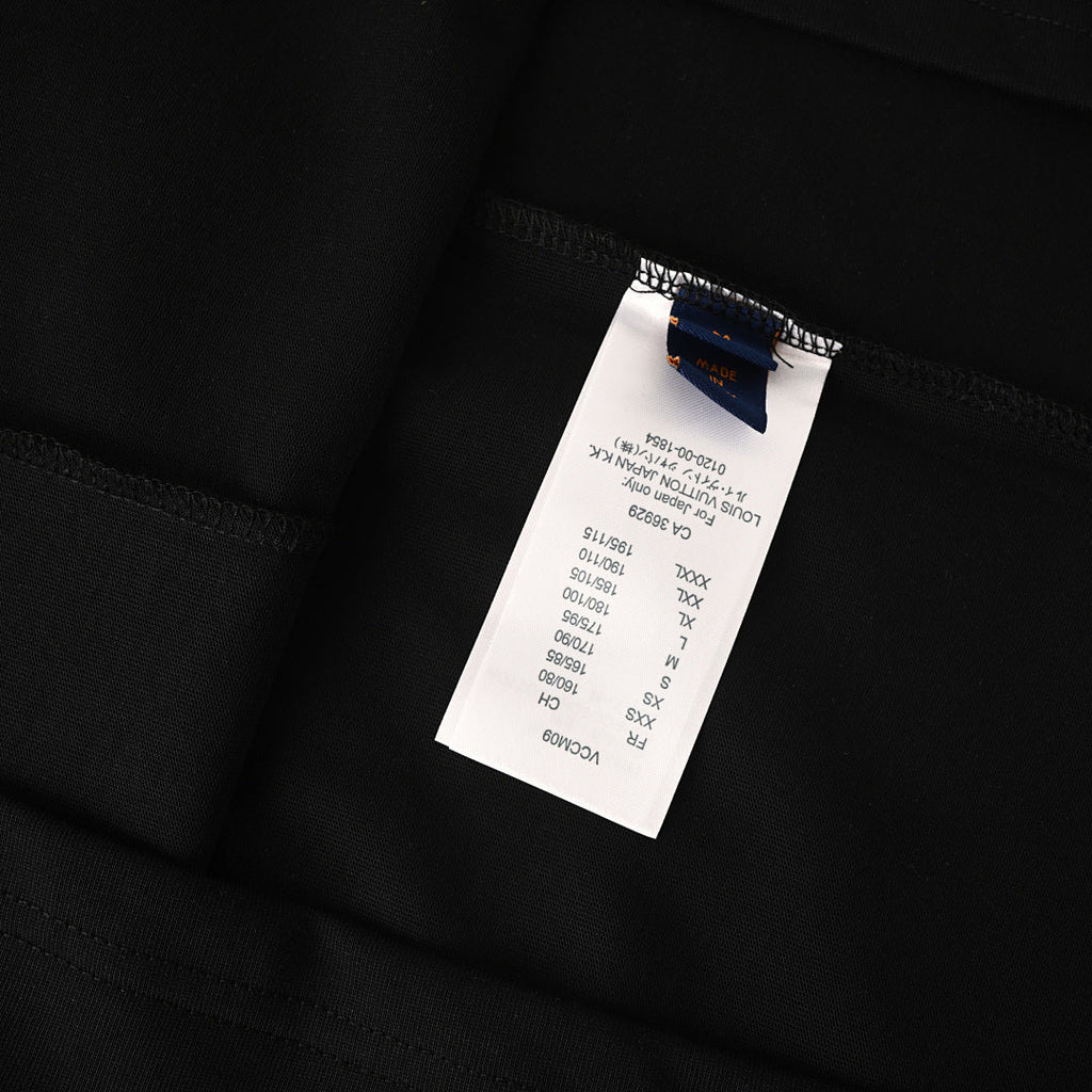 Louis Vuitton Short-Sleeve T-Shirt with Front and Back Lettering and Monogram Embroidery