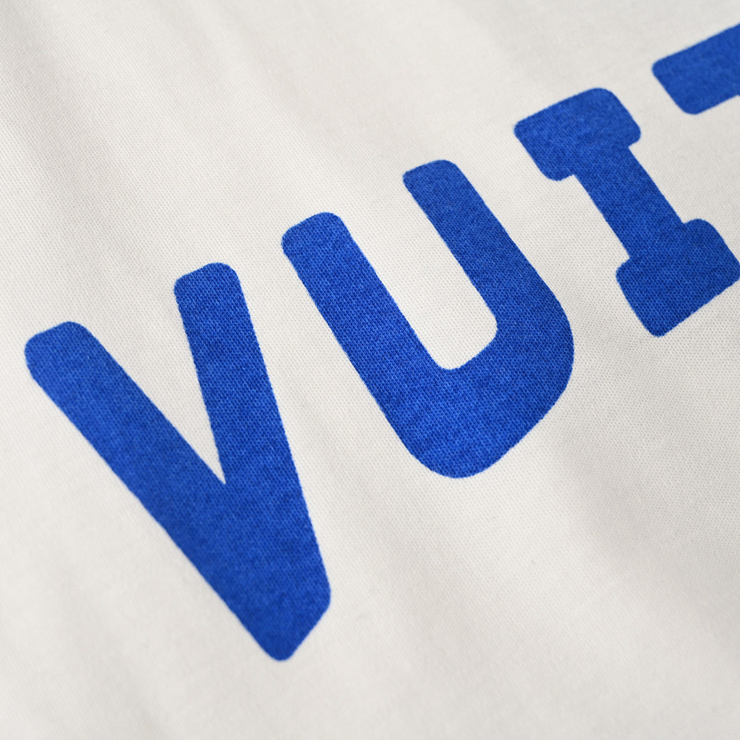 Louis Vuitton Short-Sleeve T-Shirt with Blue Circle Print
