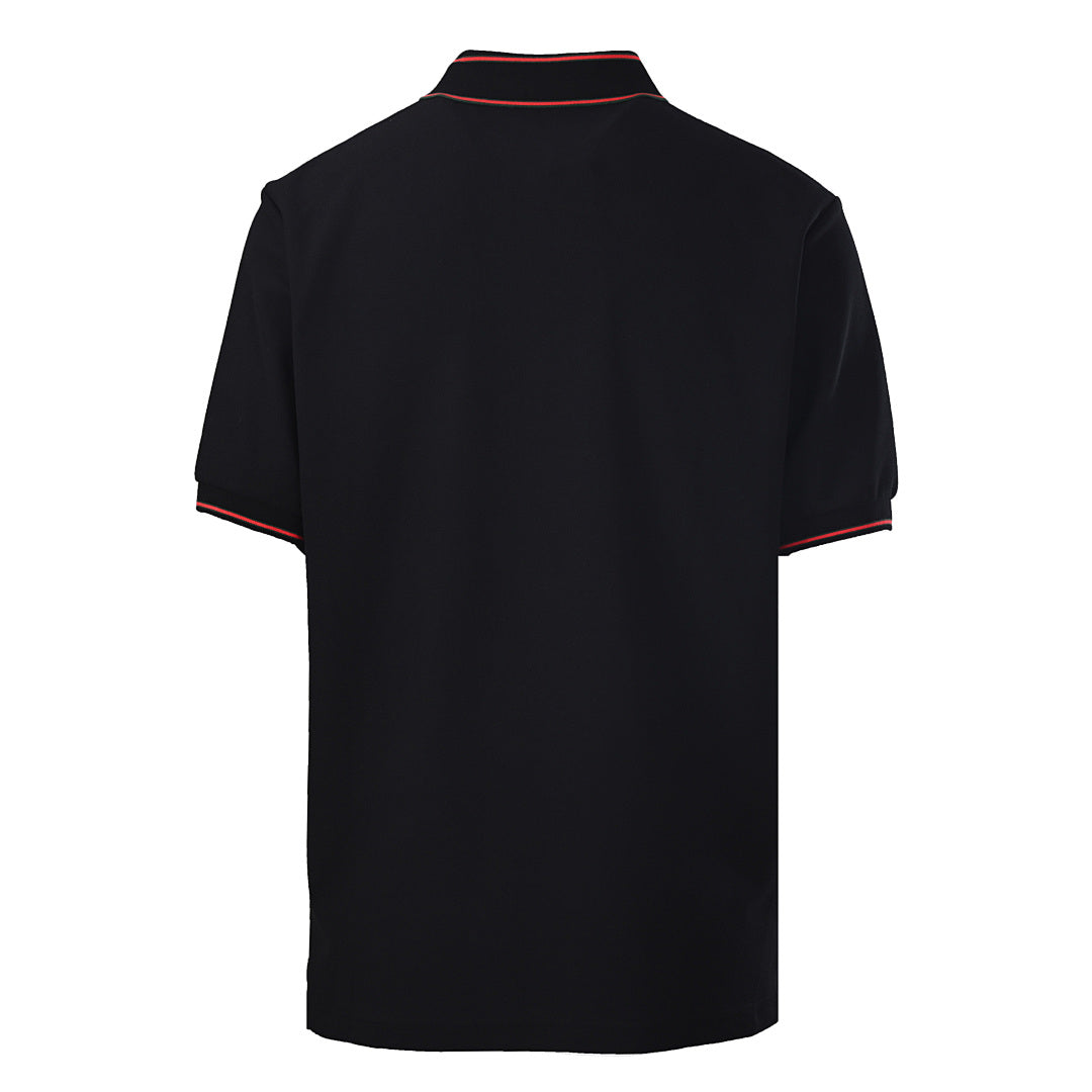 GUCCI Ribbed Jacquard Short-Sleeve Polo Shirt