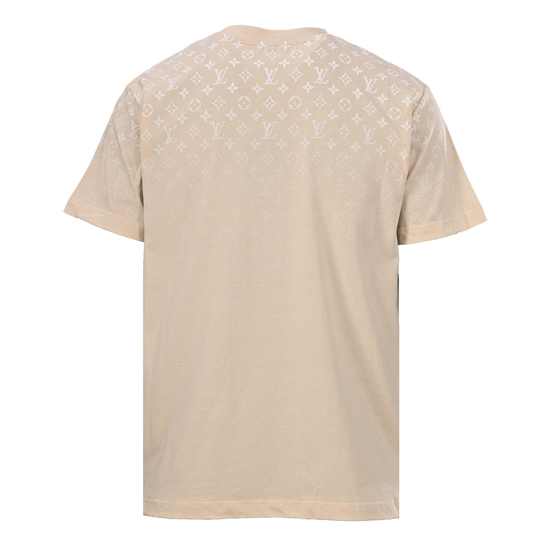 Louis Vuitton Gradient Shoulder-Letter Short-Sleeve T-Shirt